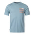 Aquascutum ACTIVE CHECK POCKET T-SHIRT FW23 TS004 18 Blue T-Shirt Mens S